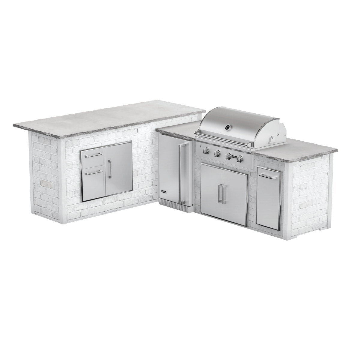 Reclaimed Brick White, Left