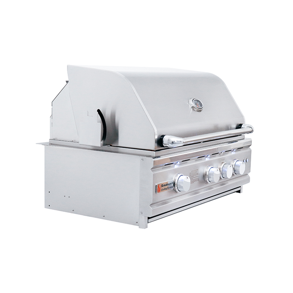 RCS Gas Grills - 30" Cutlass Pro Built-In Grill Head - RON30A 7