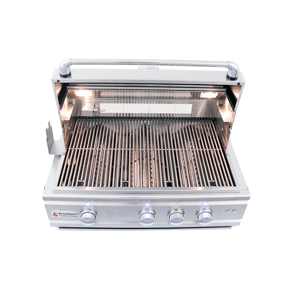 RCS Gas Grills - 30" Cutlass Pro Built-In Grill Head - RON30A 11