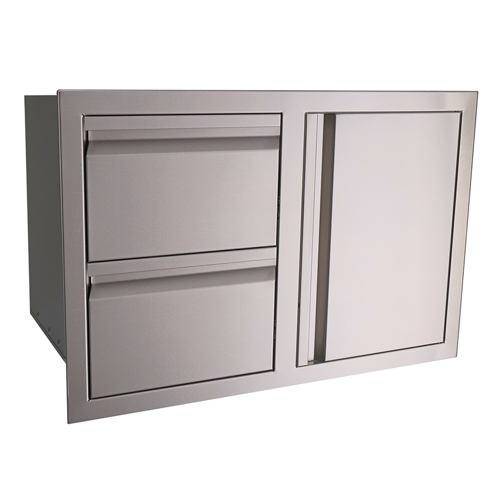 RCS - RCS Valiant Stainless Double Drawer/Door Combo