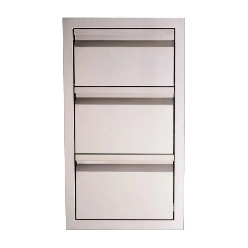RCS Valiant Stainless Paper Towel Holder and 2 Drawer Combo, Enclosed - BetterPatio.com