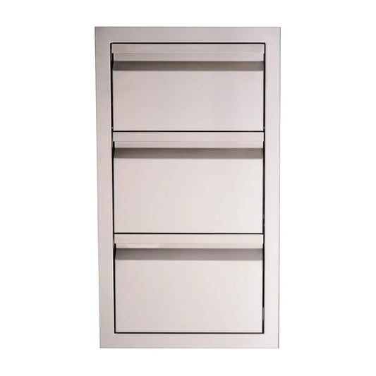 RCS Valiant Stainless Paper Towel Holder and 2 Drawer Combo, Enclosed - BetterPatio.com