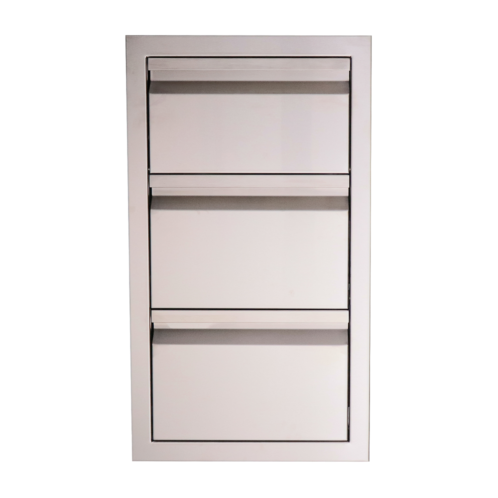 RCS Valiant Stainless Paper Towel Holder and 2 Drawer Combo, Enclosed - BetterPatio.com