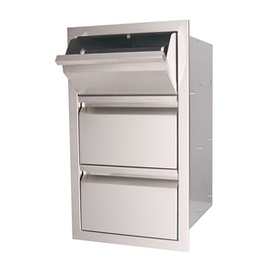 RCS - RCS Valiant Stainless Paper Towel Holder and 2 Drawer Combo, Enclosed