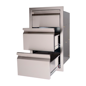 RCS - RCS Valiant Stainless Paper Towel Holder and 2 Drawer Combo, Enclosed