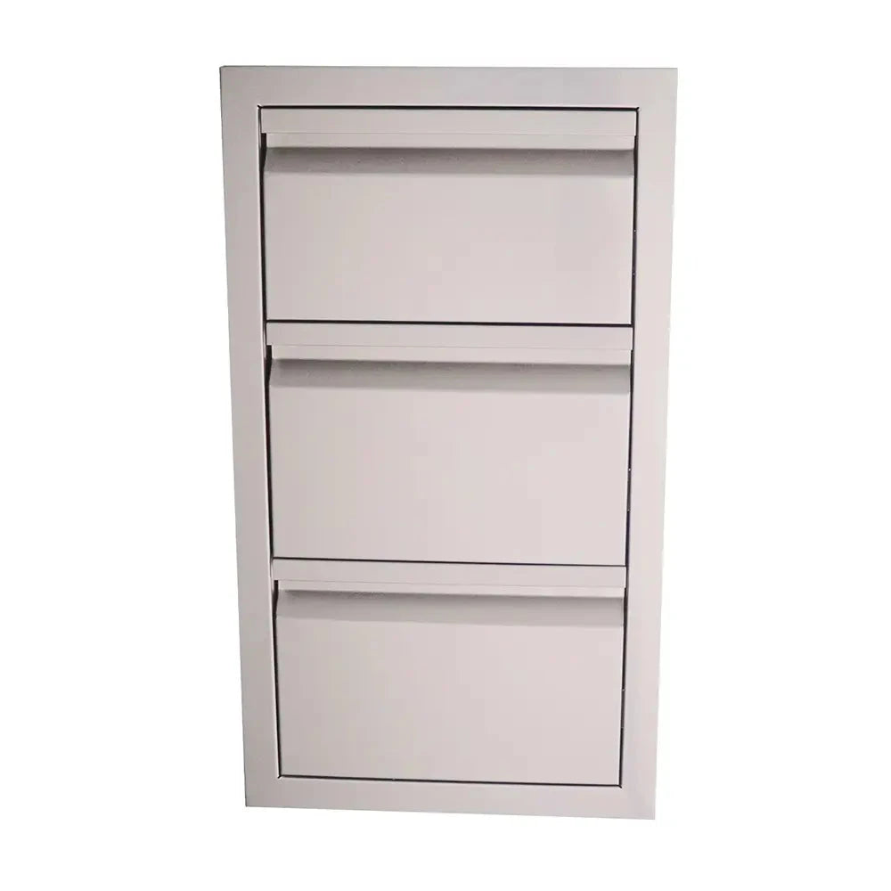 RCS Valiant Stainless Triple Drawer-Fully Enclosed - BetterPatio.com