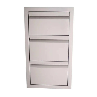RCS Valiant Stainless Triple Drawer-Fully Enclosed - BetterPatio.com
