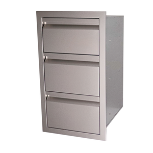 RCS - RCS Valiant Stainless Triple Drawer-Fully Enclosed