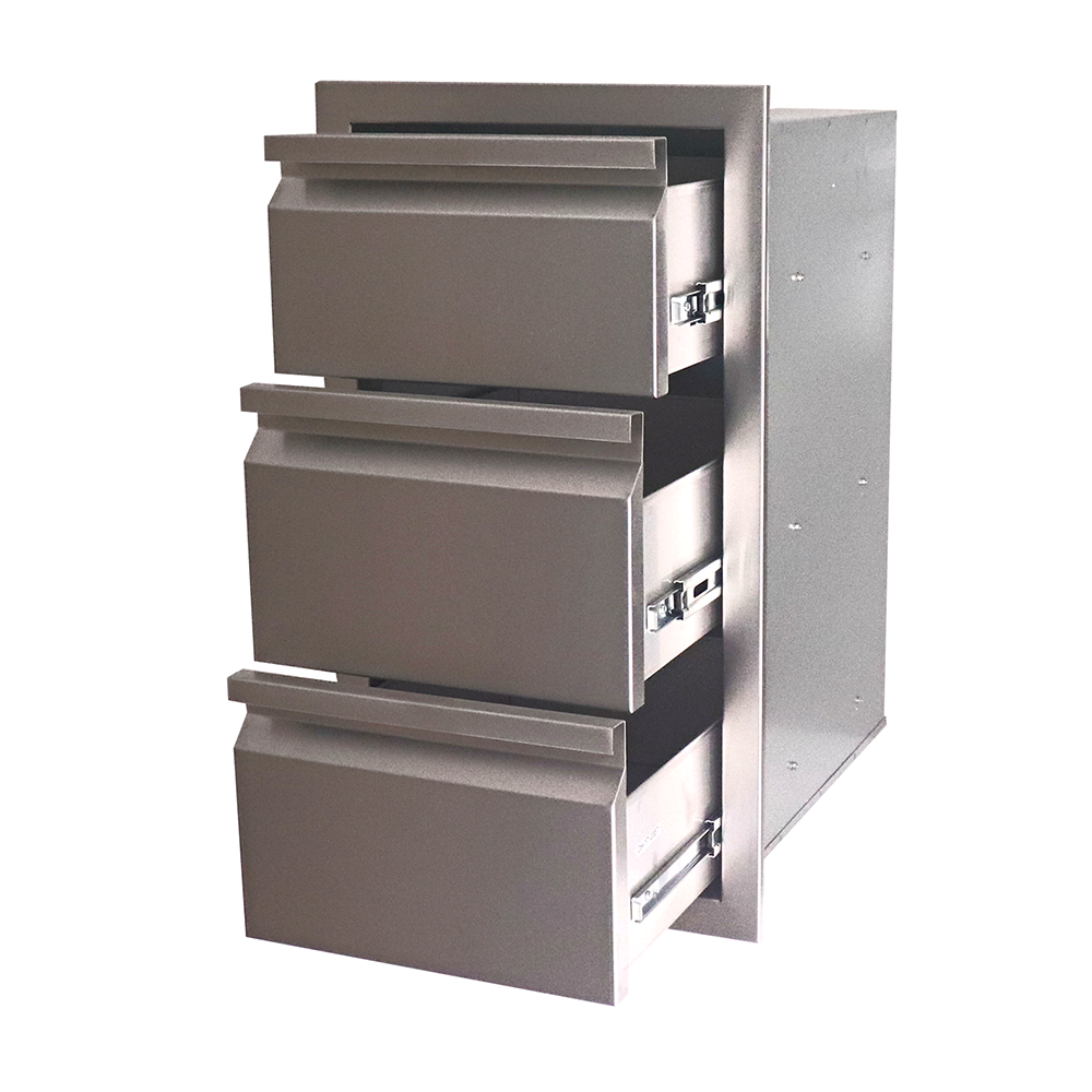 RCS - RCS Valiant Stainless Triple Drawer-Fully Enclosed