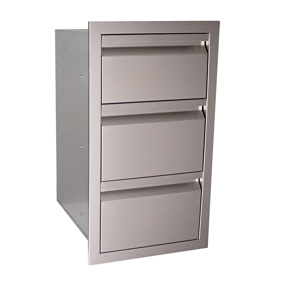 RCS - RCS Valiant Stainless Triple Drawer-Fully Enclosed