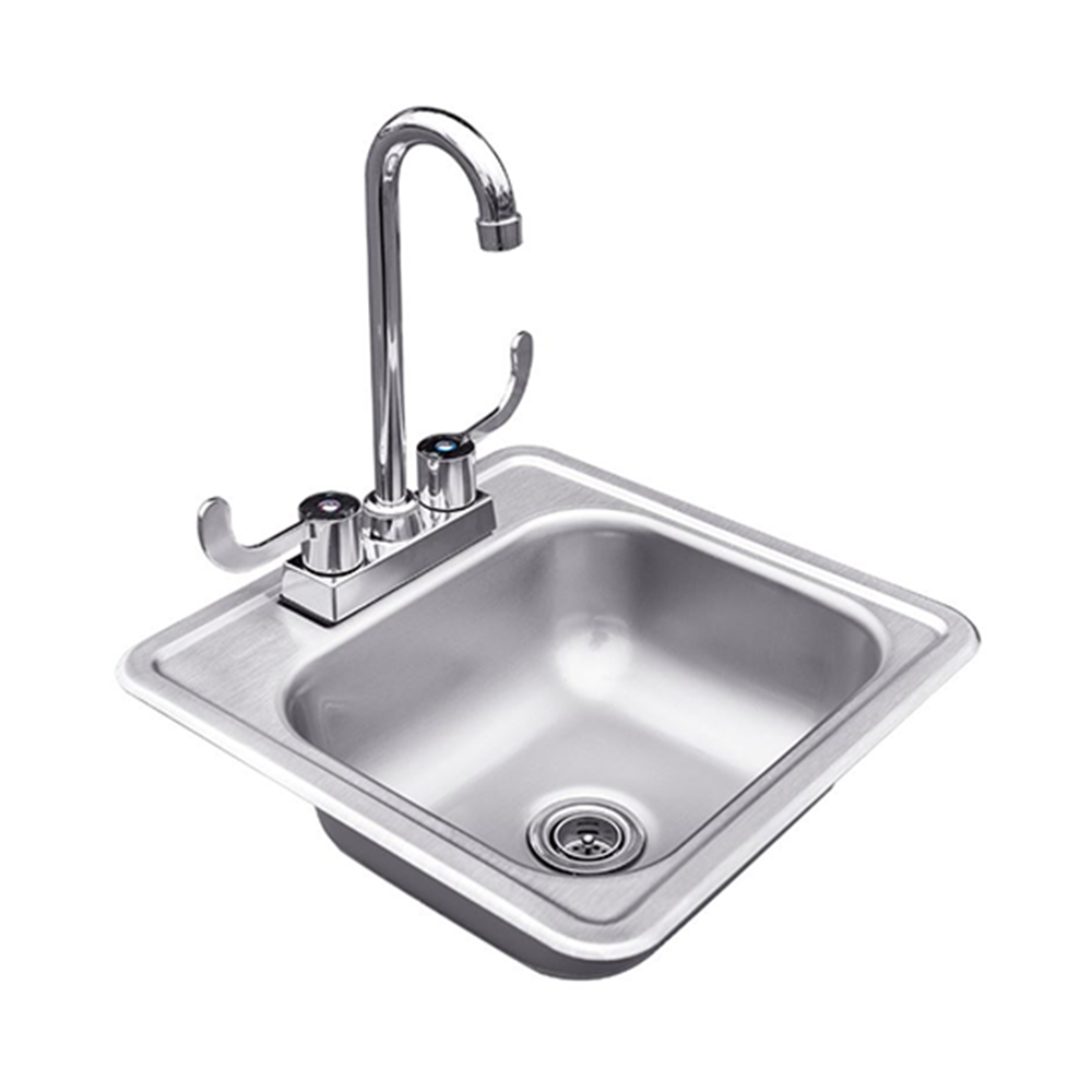 RCS Stainless Sink &amp; Faucet - BetterPatio.com
