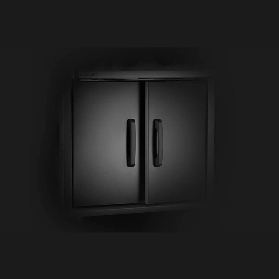 Napoleon ROGUE XT 525 with Smoker Box - Two-door enclosed cart design in black