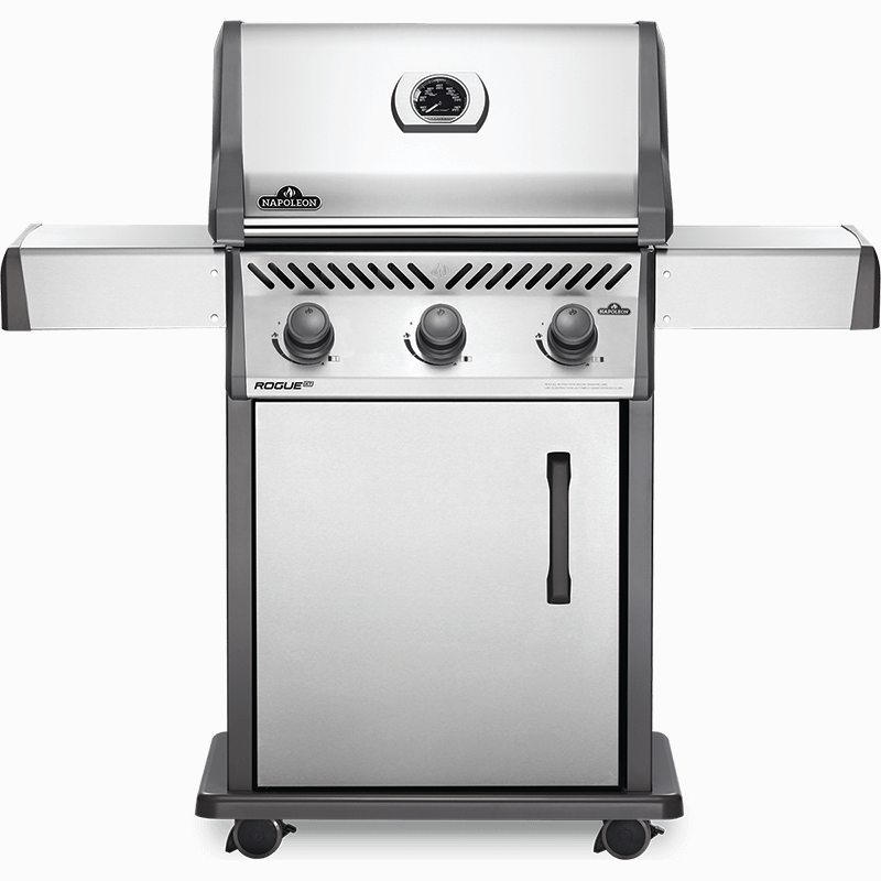Napoleon ROGUE XT 425 Gas Grill - Full grill view stainless steel