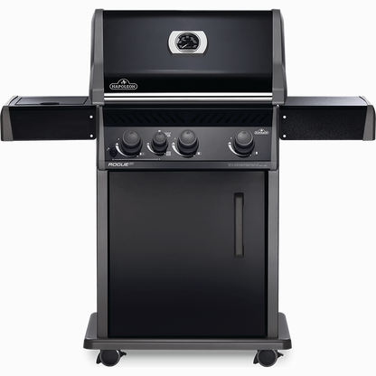 Napoleon ROGUE XT 425 SIB - Full grill view black finish with infrared side burner