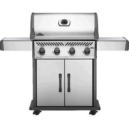 Napoleon ROGUE XT 525 with Smoker Box - Full grill view stainless steel