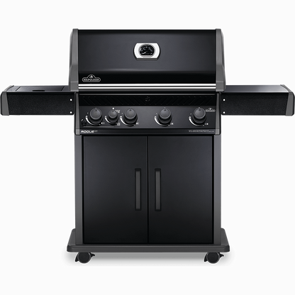 Napoleon ROGUE XT 525 SIB - Full grill view black finish with infrared side burner