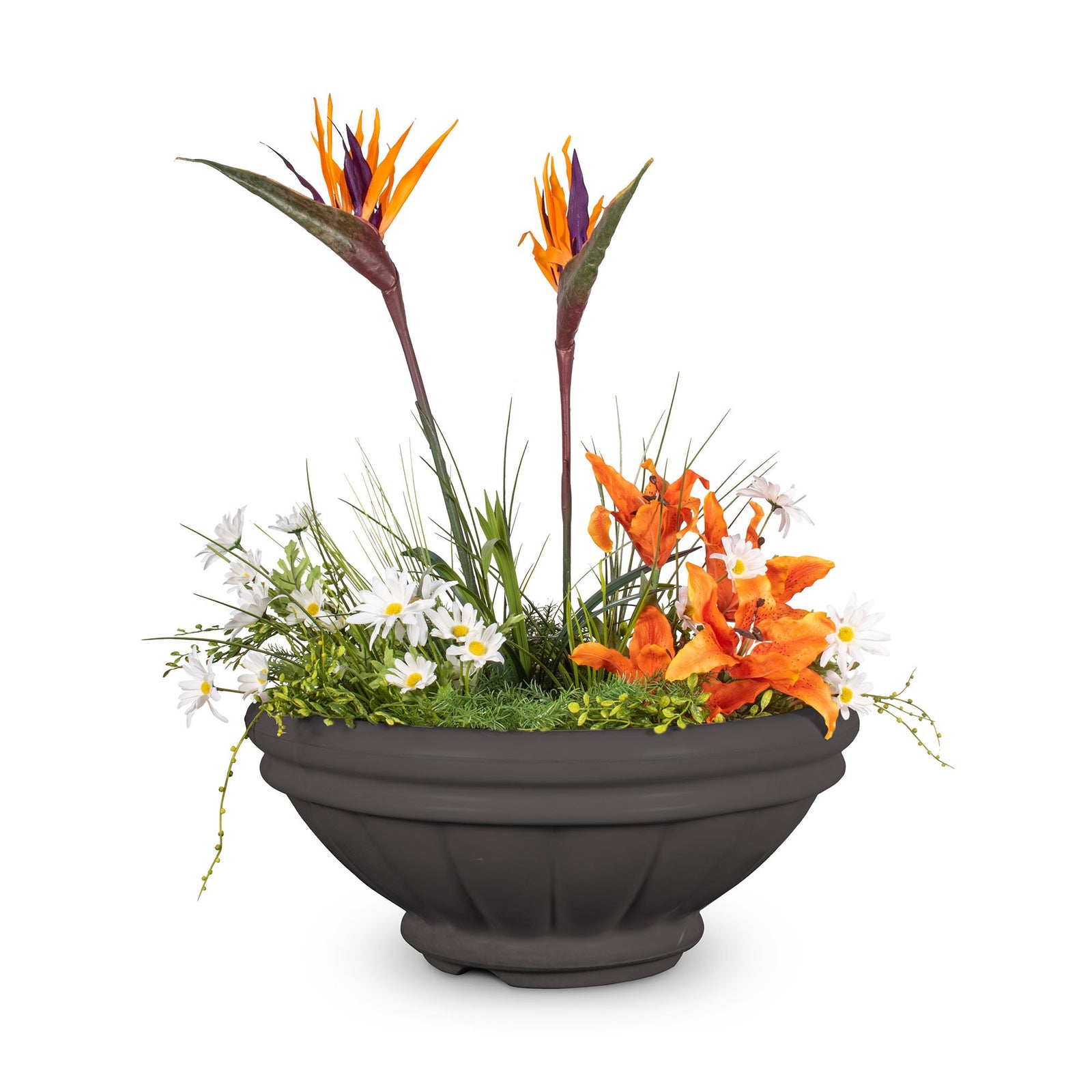 The Outdoor Plus 24" Roma GFRC Concrete Planter Bowl