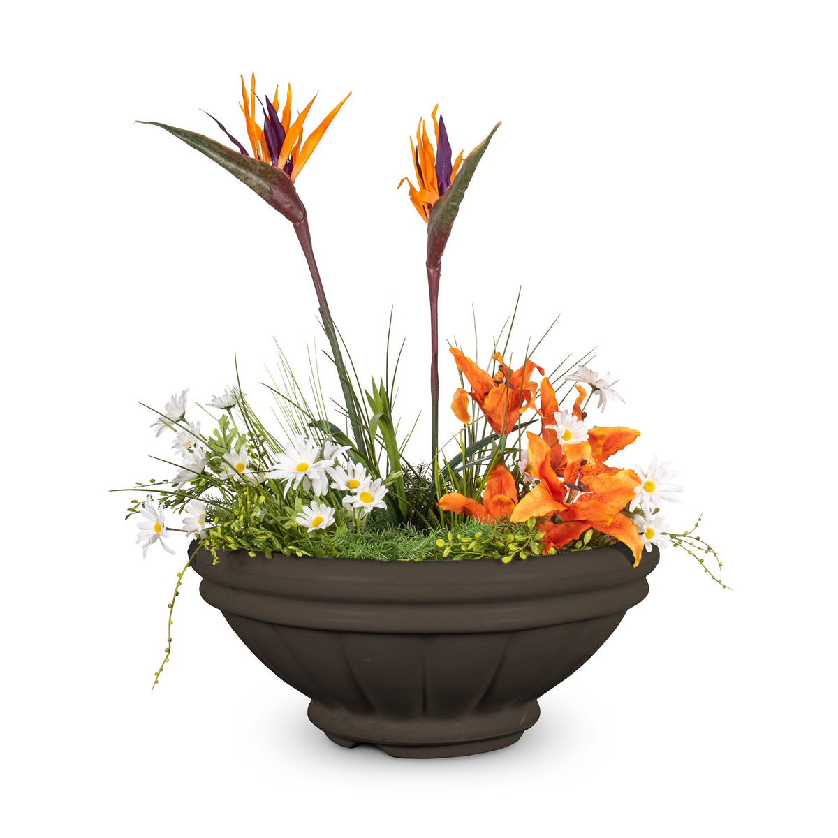 The Outdoor Plus 24" Roma GFRC Concrete Planter Bowl