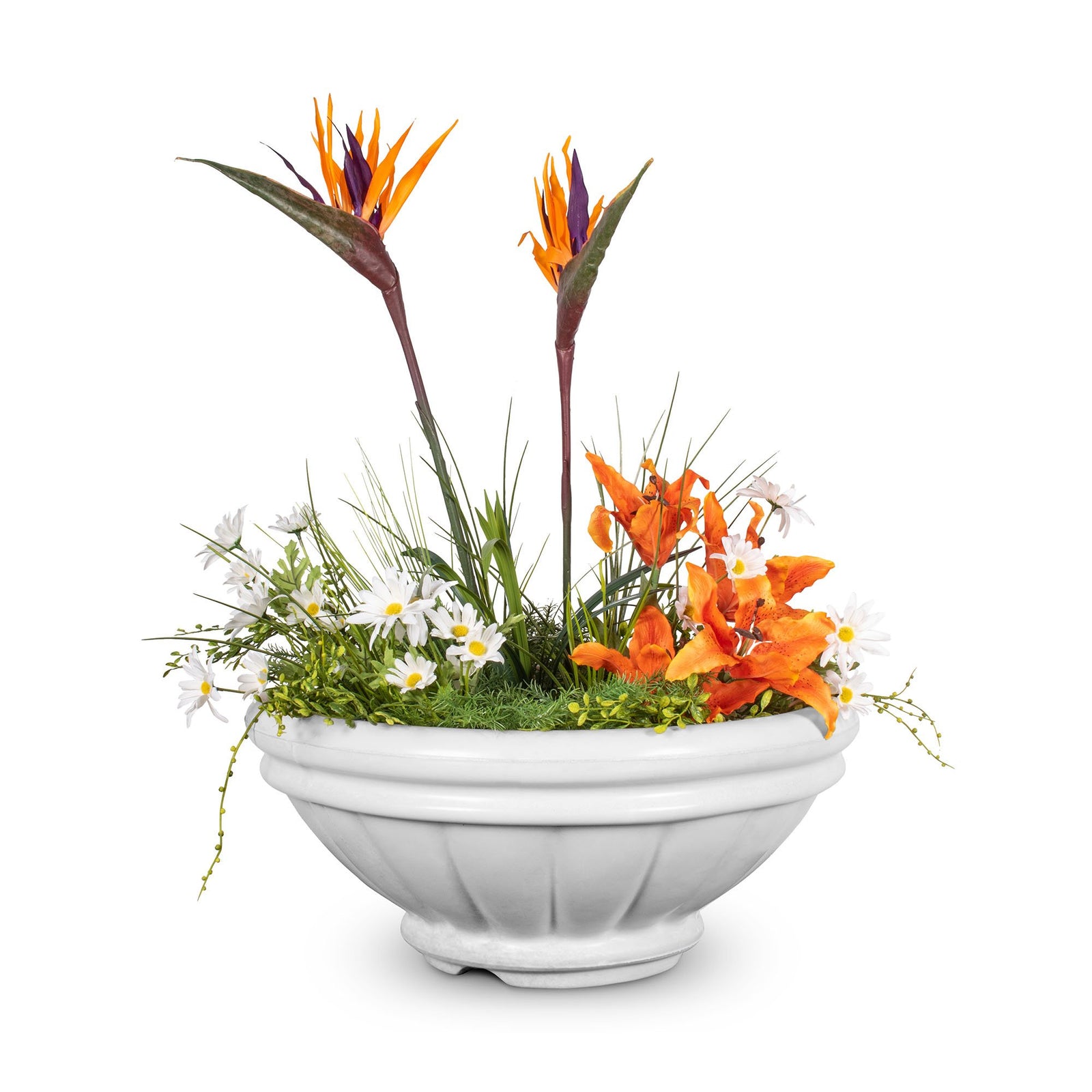 The Outdoor Plus 36" Roma GFRC Concrete Planter Bowl