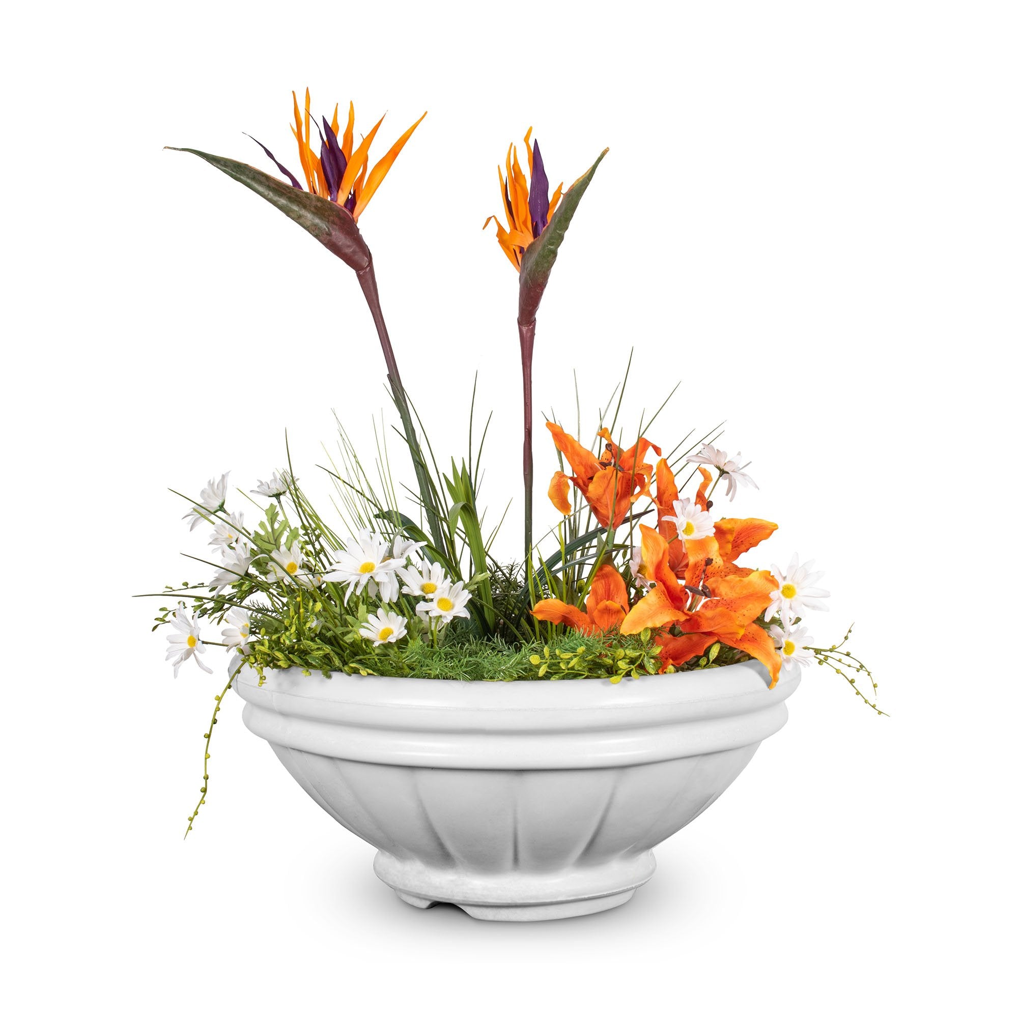 The Outdoor Plus 36" Roma GFRC Concrete Planter Bowl