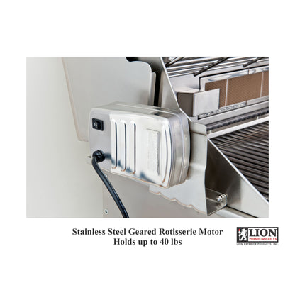 Stainless Steel Geared Rotisserie Motor Holds