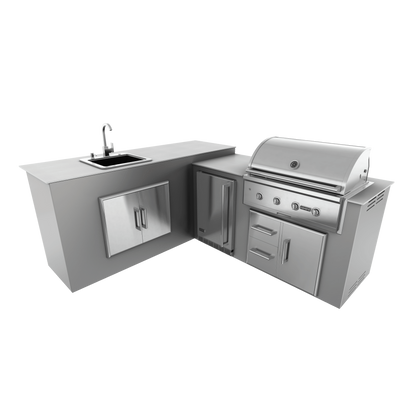 Steel Gray, Drawer Door Storage - Left, 36" Coyote C Series Grill - Liquid Propane, 36" Coyote C Series Grill - Natural Gas
