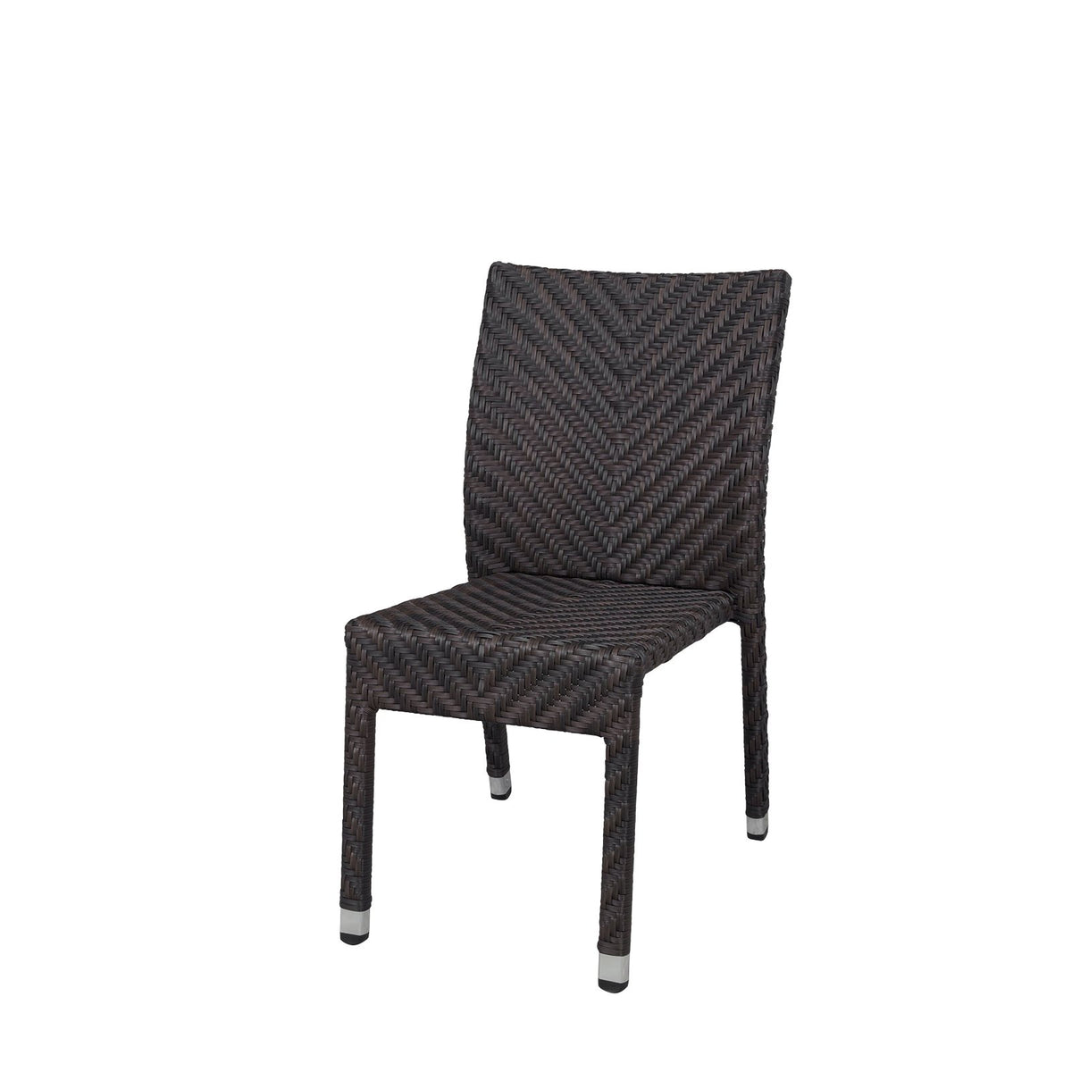Source Miami Dining Side Chair Espresso Wicker SC-2014-162-ESP - BetterPatio.com
