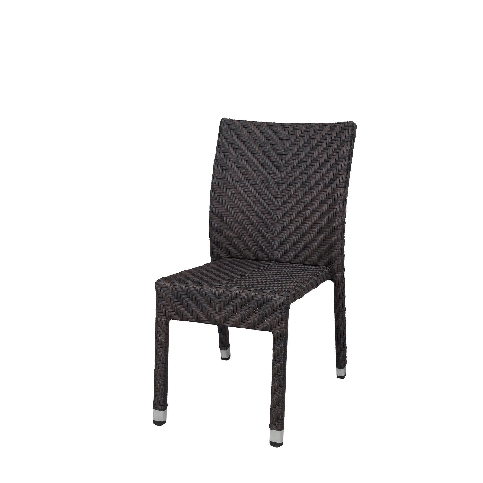 Source Miami Dining Side Chair Espresso Wicker SC-2014-162-ESP - BetterPatio.com