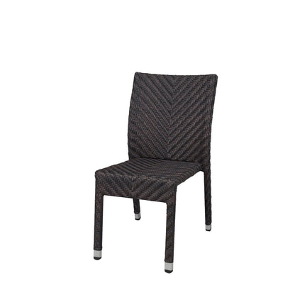 Source Miami Dining Side Chair Espresso Wicker SC-2014-162-ESP - BetterPatio.com
