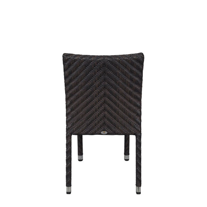 Source Miami Dining Side Chair Espresso Wicker SC-2014-162-ESP - BetterPatio.com