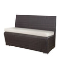 Source Furniture Boca Lowback Dining Booth, Espresso