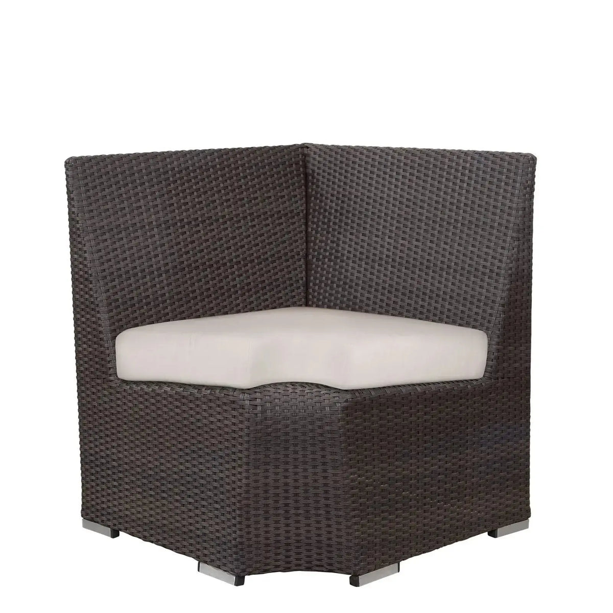 Source Furniture Boca Lowback Dining Corner, Espresso - BetterPatio.com