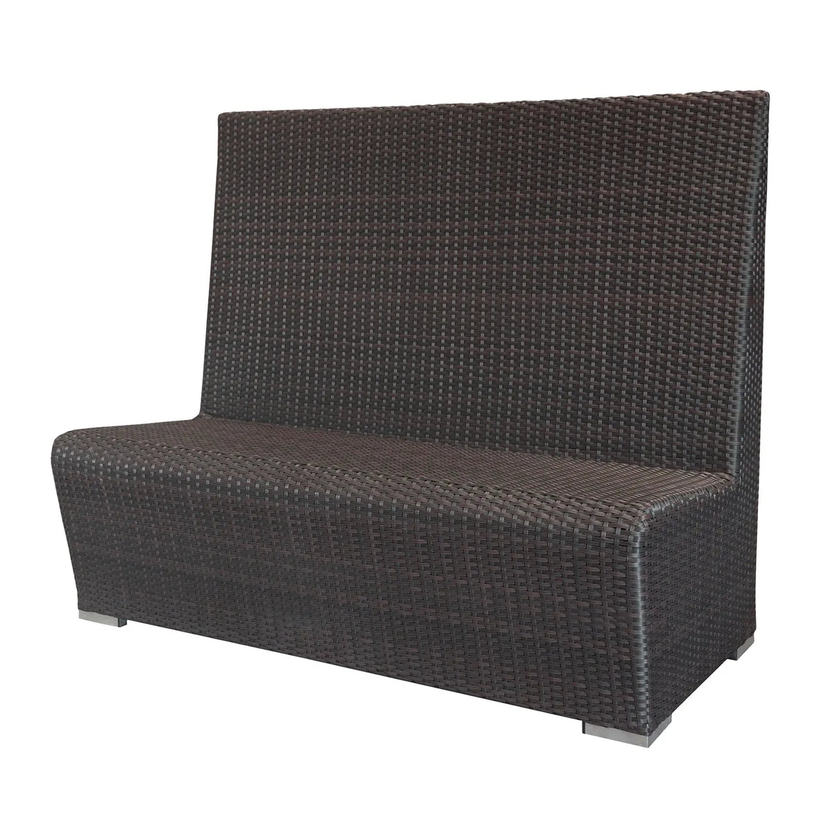 Source Furniture Boca Highback Dining Booth, Espresso - BetterPatio.com