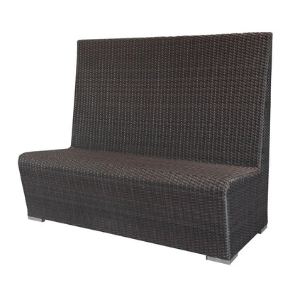 Source Furniture Boca Highback Dining Booth, Espresso - BetterPatio.com