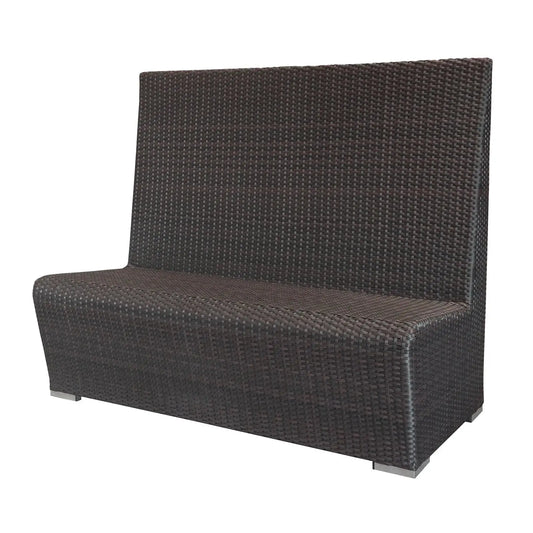 Source Furniture Boca Highback Dining Booth, Espresso - BetterPatio.com