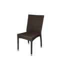 Source Furniture Sierra Dining Side Armless Chair, Espresso