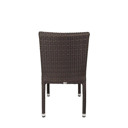 Source Furniture Sierra Dining Side Armless Chair, Espresso - BetterPatio.com
