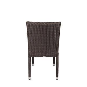 Source Furniture Sierra Dining Side Armless Chair, Espresso - BetterPatio.com