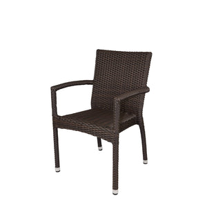 Source Furniture Sierra Dining Arm Chair, Expresso - BetterPatio.com