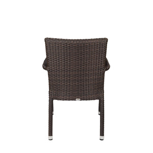 Source Furniture Sierra Dining Arm Chair, Expresso - BetterPatio.com