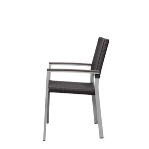 Source Fiji Dining Arm Chair Espresso SC-2201-163 - BetterPatio.com