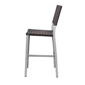 Source Furniture Fiji Wicker Bar Side Armless Chair - BetterPatio.com