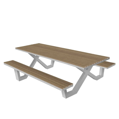 Source Vienna 8' Picnic Table (32"x96" Top Size) SC-2404-367 - BetterPatio.com
