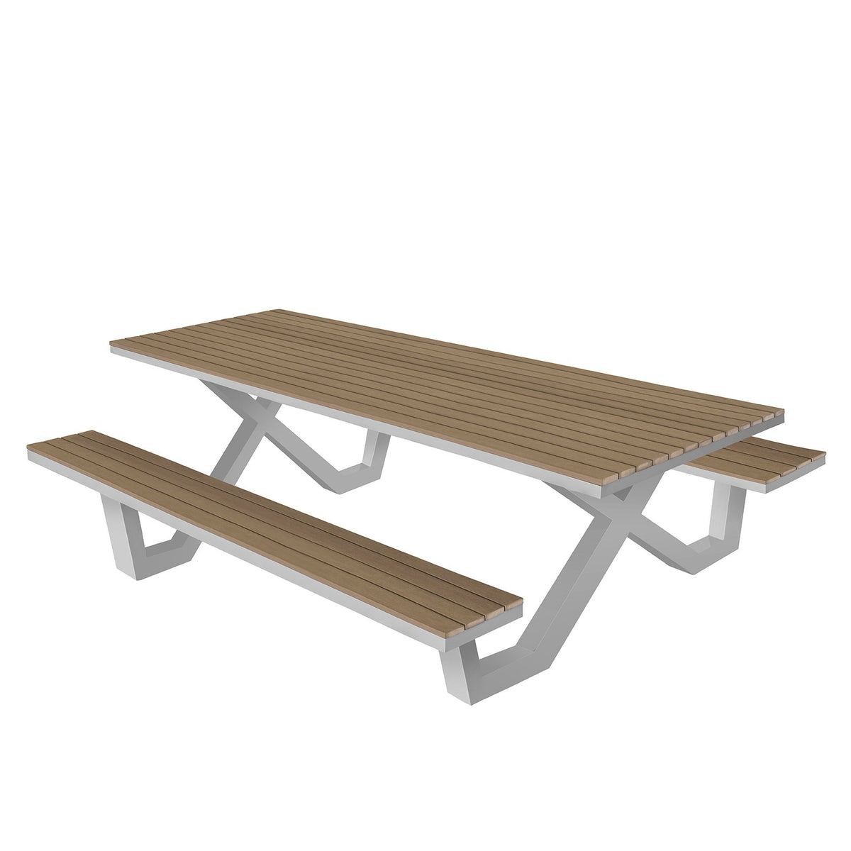 Source Vienna 8' Picnic Table (32"x96" Top Size) SC-2404-367 - BetterPatio.com