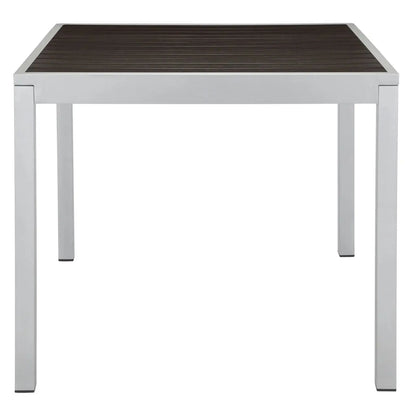 Source Sedona 32'' Square Table with Vienna Durawood Slats SC-2404-405_SC-1009-520 - BetterPatio.com