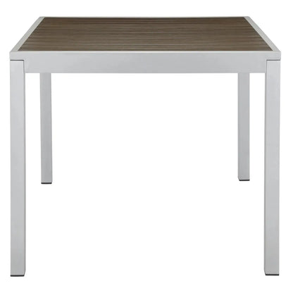Source Sedona 32'' Square Table with Vienna Durawood Slats SC-2404-405_SC-1009-520 - BetterPatio.com