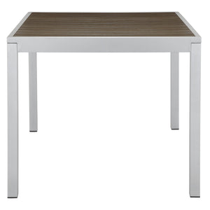 Source Sedona 32'' Square Table with Vienna Durawood Slats SC-2404-405_SC-1009-520 - BetterPatio.com