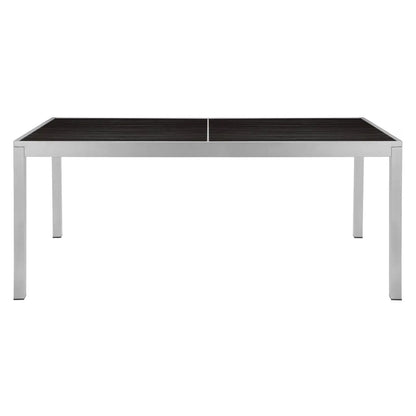 Source Sedona 36'' X 72'' Rectangular Table with Vienna Durawood Slats SC-2404-406_SC-1009-522 - BetterPatio.com