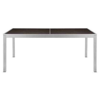 Source Sedona 36'' X 72'' Rectangular Table with Vienna Durawood Slats SC-2404-406_SC-1009-522 - BetterPatio.com