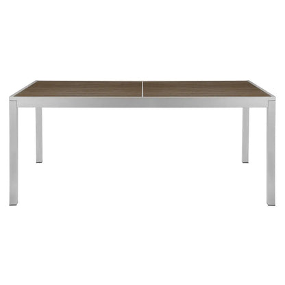 Source Sedona 36'' X 72'' Rectangular Table with Vienna Durawood Slats SC-2404-406_SC-1009-522 - BetterPatio.com